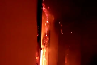 A sudden fire in Hotel Mittal Avenue in indore