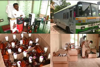 Seized of Telangana liquor smuggled in RTC cargo
