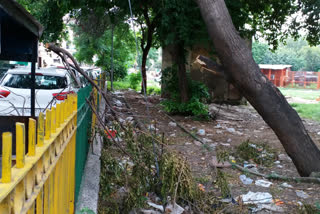 garbage in Subhash Nagar Nagar Park