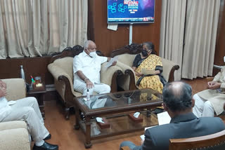 Chief Minister BS Yeddyurappa met Nirmala Sitharaman, Rajanath Singh