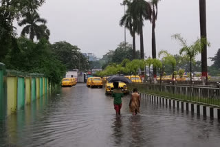 The area adjacent to Durgapur station is submerged with water , residents in distress