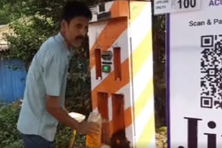 ATM petrol machine invented by a youth of Keonjhar; Petrol comes out after scanning