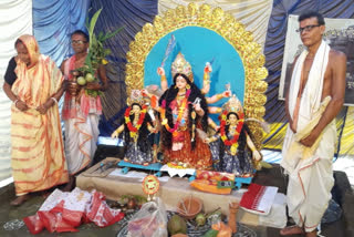 Different type of Durga puja in asansol, dhenuagram , west burdwan