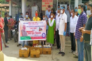 Golaghat District BJP distributes fruits among patients