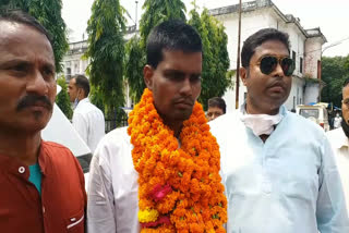 Anil Saket was welcomed by the people