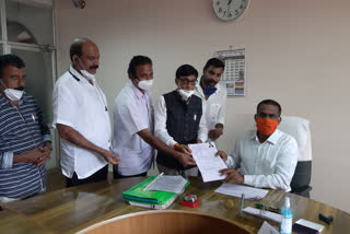 Submission of nomination papers to District Co-operative Bank's election