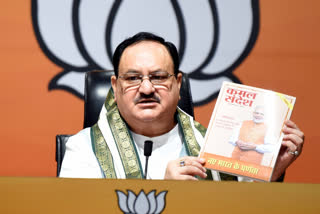 Nadda releases special edition of BJP mouthpiece 'Kamal Sandesh'