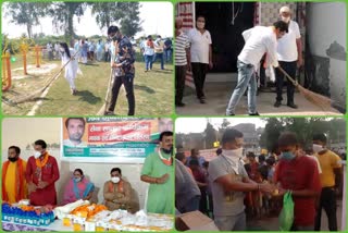 program organized in different areas of delhi during seva saptah