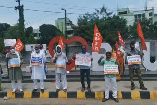 cpim protest in bhubaneswar