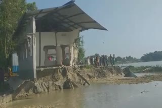 Erosion at Abhayapuri by Manas river