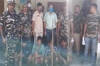 four poachers got arrested at Baksa