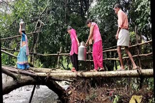 bridge collapsed due to rain