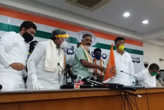 Former mlc ramesh babu Officially joined by Congress today