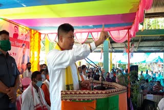 State Health Minister Piyush Hazarika attended BJP election campaign at Chirang