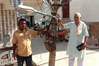 electricity poles in Brij Vihar Kirari