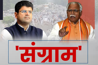 jjp and bjp different statement on lathicharge on farmers in haryana