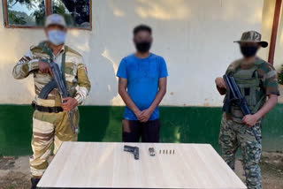 Terrorist detained in a joint police-army operation in Manipur