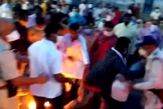 Congressmen clash with police