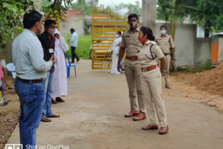 Trainee DSP Sravanti Roy inspecting the test centers