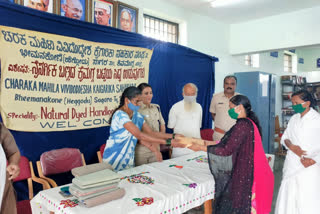 Charaka Agency distributes free saris as a form of protest