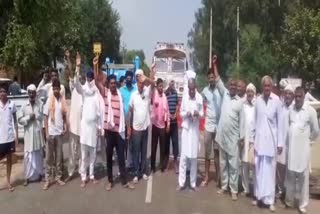 Farmers blocked national highway in tohana