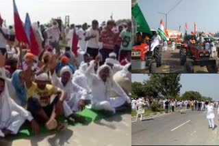 Farmers protest new agriculture law by blocking major road in Sirsa
