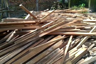 Police raid Dhuburi against illegal timber traders