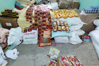 Seizure of heavily banned gutka and tobacco products in hyderabad