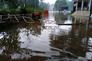 heavy rain in Kukke Subramanya Temple