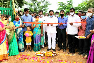 Minister Niranjan Reddy inaugurated village nature forest in wanaparthy district