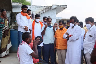 BJP telangana state secretary raghunandan rao  visit to dubbaka