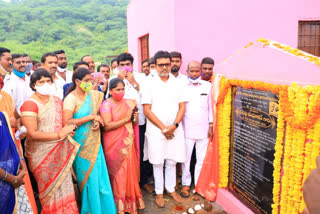 graveyard inauguration by peddapalli district zp chairman madhu in ramagiri