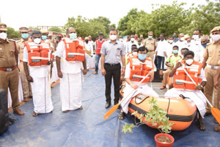 பேரிடர் விழிப்புணர்வு பயிற்சி மற்றும் ஒத்திகை நிகழ்ச்சியில் பங்கேற்ற அமைச்சர் ஆர்.பி.உதயகுமார்