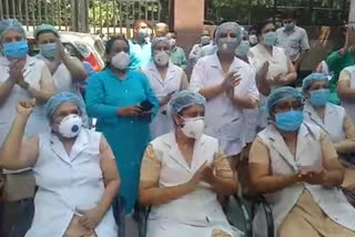 Kasturba Hospital Nurses prost salary has not been received for 4 months