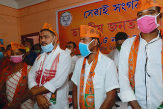 jorhat congress leader and worker join bjp