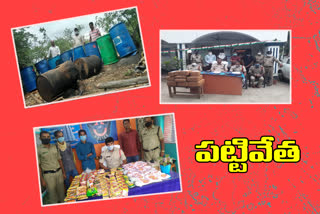 police seized gutka and ganja in several districts of ap