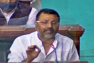 MP Nishikant Dubey targeted Congress on NPA in delhi