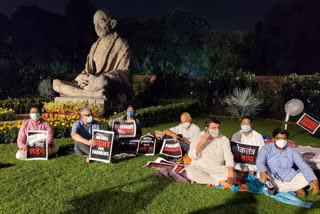 Two fans to beat humid weather, home-cooked food help suspended MPs spend night on Parliament lawn