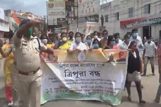 Conflict between BJP and Congress workers at Tripura