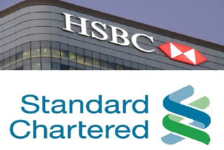 HSBC, StanChart shares fall