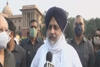 Sukhbir Singh Badal meets President ram nath kovind