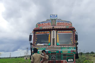 Two Persons Are Death in Bike Lorry Crash Near Rocky Kurnool District