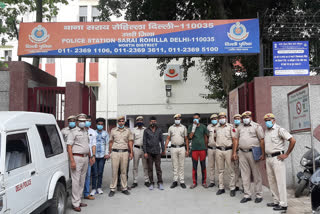 Sarai Rohilla Police arrested 4 accused of major robbery in Tulsi Nagar