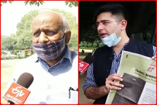 AAP MP ND Gupta and MLA Raghav Chaddha on Farm bill issue