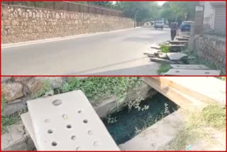 People facing problems due to lack of drain lid in Mehrauli