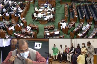 opposition parties boycott  opposition boycott Lok Sabha  opposition against mps suspension  Lok Sabha Speaker Om Birla  ലോക്‌സഭ ബഹിഷ്കരിച്ചു