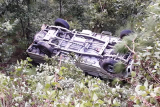 Two people injured in road accident at Jogindernagar of Mandi