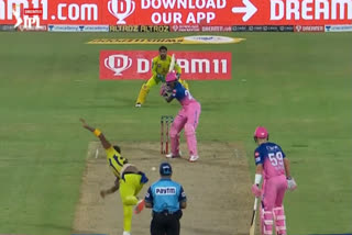 ipl 2020 rr vs csk jofra archers gone berserk fire 26 runs off 2 deliveries in the final over