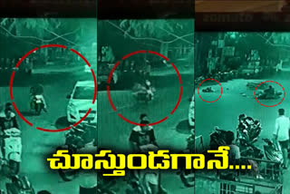 two died in bike accident at abids cctv footage