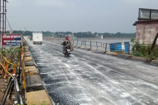 repair work of the Mortakka Bridge on Indore-Ichhapur highway was completed